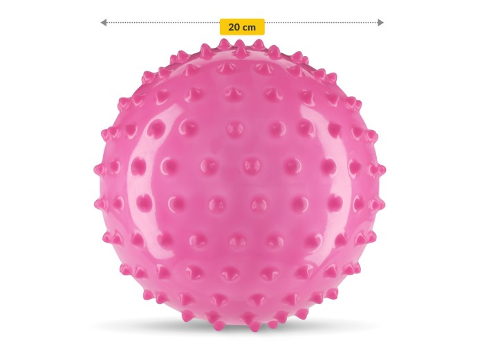 М'яч для пілатесу, йоги, реабілітації 4FIZJO 20 см (масажний) Pink (P-5905973402347)