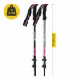 Трекінгові палиці Mountain Goat Peak+ 65-135 см Black/Pink (P-5905973404648)