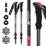 Трекінгові палиці Mountain Goat Peak+ 65-135 см Black/Pink (P-5905973404648)