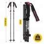 Трекінгові палиці Mountain Goat Pro+ 43-130 см Black/Pink (P-5905973404662)