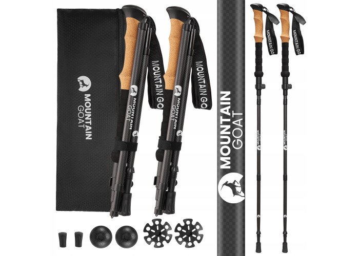 Трекінгові палиці Mountain Goat Active 38-130 см Black (P-5905973404679)