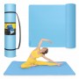 Килимок (мат) спортивний 4FIZJO TPE Gigant 200 x 125 x 2 см для йоги та фітнесу Sky Blue (P-5907739318985)
