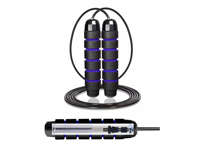 Скакалка швидкісна для кросфіту Cornix Speed Rope Classic з обтяженням XR-0351 Black/Blue