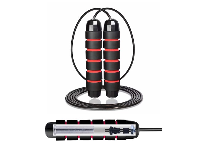 Скакалка швидкісна для кросфіту Cornix Speed Rope Classic з обтяженням XR-0354 Black/Red