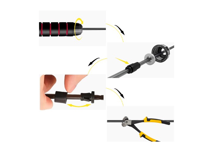 Скакалка швидкісна для кросфіту Cornix Speed Rope Classic з обтяженням XR-0354 Black/Red