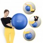 М'яч для фітнесу (фітбол) 4FIZJO 55 см Anti-Burst Blue (P-5905973404723)