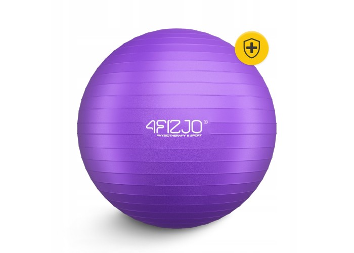 М'яч для фітнесу (фітбол) 4FIZJO 75 см Anti-Burst Violet (P-5905973404815)