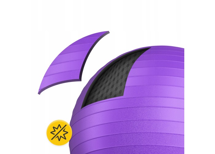 М'яч для фітнесу (фітбол) 4FIZJO 75 см Anti-Burst Violet (P-5905973404815)