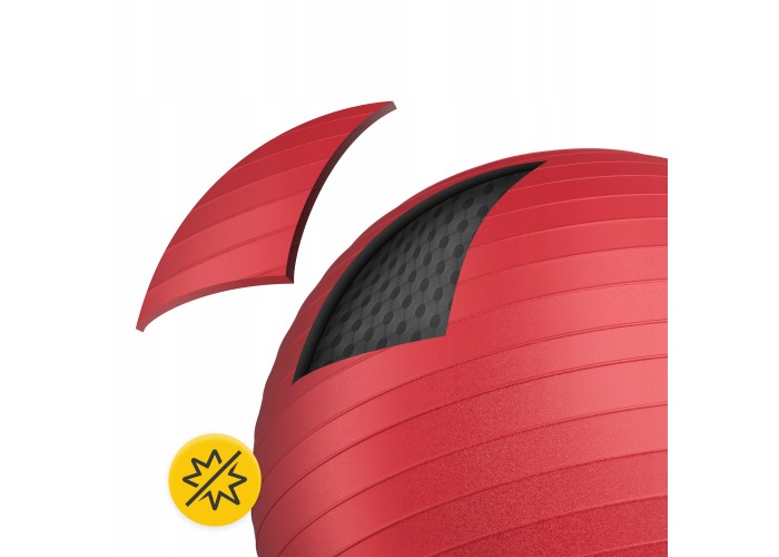 М'яч для фітнесу (фітбол) 4FIZJO 85 см Anti-Burst Red (P-5907739316387)