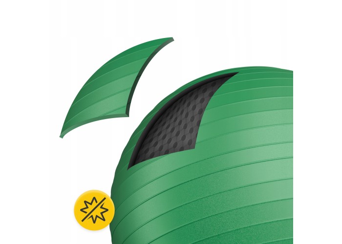 М'яч для фітнесу (фітбол) 4FIZJO 85 см Anti-Burst Green (P-5907739316394)