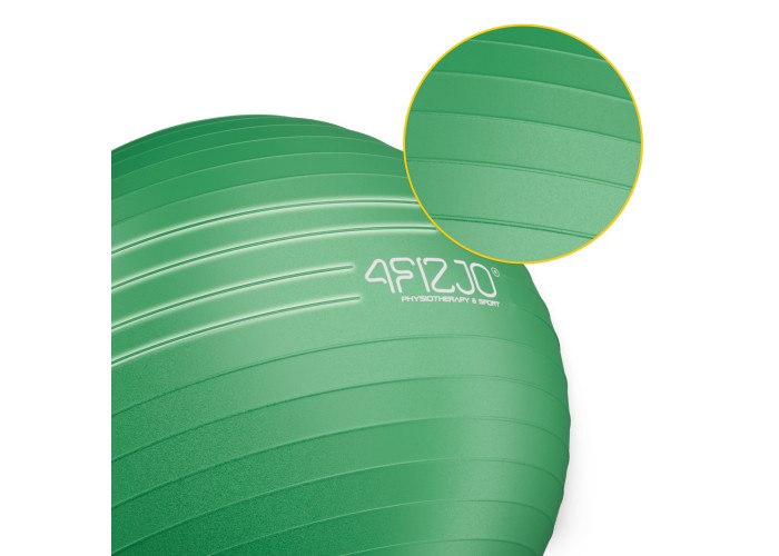 М'яч для фітнесу (фітбол) 4FIZJO 85 см Anti-Burst Green (P-5907739316394)