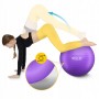 М'яч для фітнесу (фітбол) 4FIZJO 85 см Anti-Burst Violet (P-5905973404846)