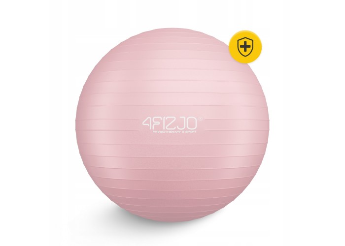 М'яч для фітнесу (фітбол) 4FIZJO 75 см Anti-Burst Pink (P-5907739317407)
