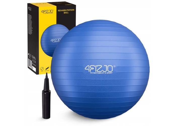 М'яч для фітнесу (фітбол) 4FIZJO 85 см Anti-Burst Blue (P-5907739316400)