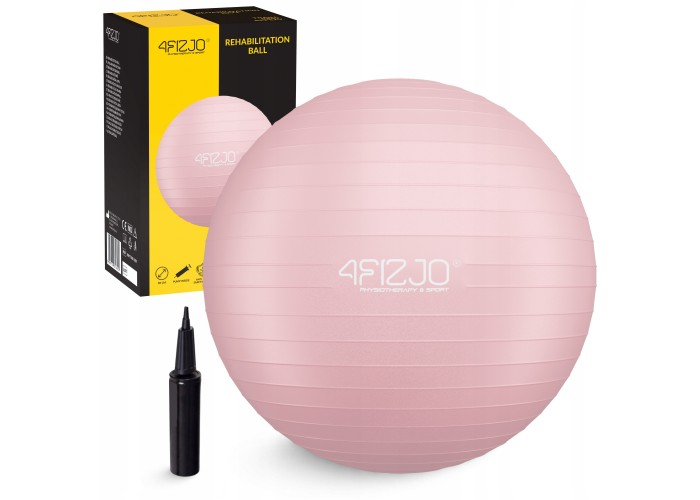 М'яч для фітнесу (фітбол) 4FIZJO 85 см Anti-Burst Pink (P-5907739317421)