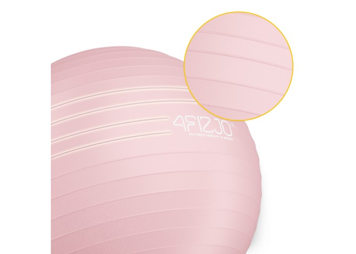 М'яч для фітнесу (фітбол) 4FIZJO 85 см Anti-Burst Pink (P-5907739317421)