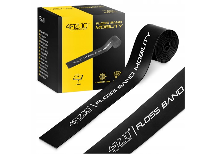 Стрічка компресійна для флосингу 4FIZJO Floss Band 207 x 5 x 0.1 см Black (P-5905973405256)