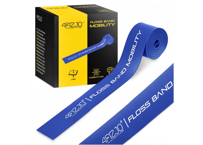 Стрічка компресійна для флосингу 4FIZJO Floss Band 207 x 5 x 0.1 см Blue (P-5905973405218)