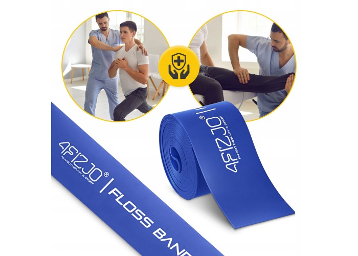 Стрічка компресійна для флосингу 4FIZJO Floss Band 207 x 5 x 0.1 см Blue (P-5905973405218)