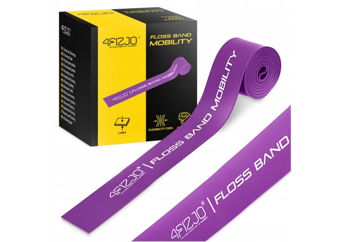 Стрічка компресійна для флосингу 4FIZJO Floss Band 207 x 5 x 0.1 см Violet (P-5905973405201)