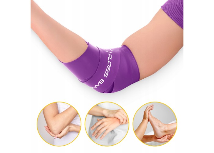 Стрічка компресійна для флосингу 4FIZJO Floss Band 207 x 5 x 0.1 см Violet (P-5905973405201)