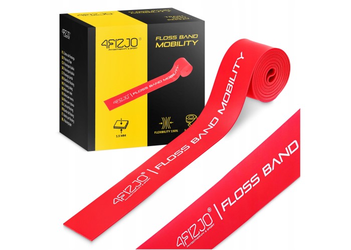 Стрічка компресійна для флосингу 4FIZJO Floss Band 207 x 5 x 0.15 см Red (P-5905973405249)