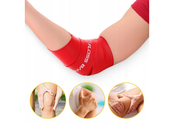 Стрічка компресійна для флосингу 4FIZJO Floss Band 207 x 5 x 0.15 см Red (P-5905973405249)