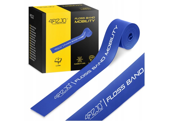 Стрічка компресійна для флосингу 4FIZJO Floss Band 207 x 5 x 0.15 см Blue (P-5905973405232)