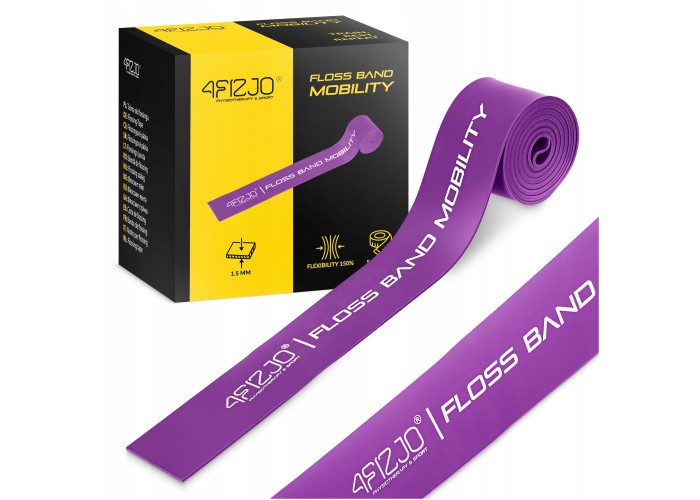 Стрічка компресійна для флосингу 4FIZJO Floss Band 207 x 5 x 0.15 см Violet (P-5905973405225)