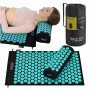 Килимок акупунктурний з валиком 4FIZJO Classic Mat Аплікатор Кузнєцова Black/Blue (P-5905973402385)