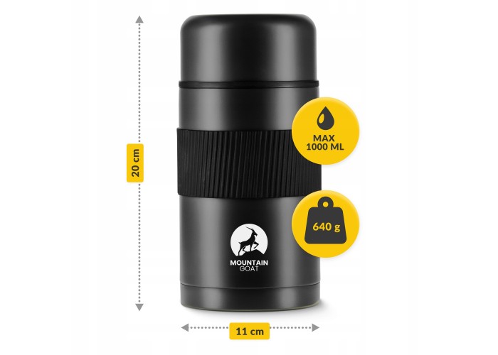 Термос для їжі Mountain Goat 1 л Black (P-5907739315793)