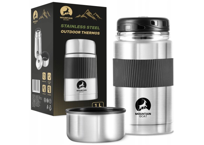 Термос для їжі Mountain Goat 1 л Silver (P-5907739315809)