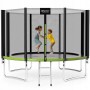 Батут із зовнішньою сіткою 4FIZJO Classic 12FT 374 см Black/Green (P-5907739312914)