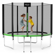Батут із зовнішньою сіткою 4FIZJO Classic 10FT 312 см Black/Green (P-5907739314130)