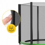 Батут із зовнішньою сіткою 4FIZJO Classic 10FT 312 см Black/Green (P-5907739314130)