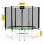 Батут із зовнішньою сіткою 4FIZJO Classic 10FT 312 см Black/Green (P-5907739314130)