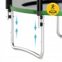 Батут із зовнішньою сіткою 4FIZJO Classic 10FT 312 см Black/Green (P-5907739314130)