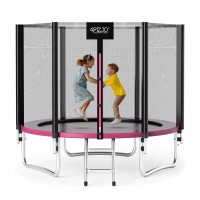 Батут із зовнішньою сіткою 4FIZJO Classic 8FT 252 см Black/Pink (P-5907739314536)