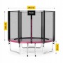 Батут із зовнішньою сіткою 4FIZJO Classic 8FT 252 см Black/Pink (P-5907739314536)