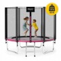 Батут із зовнішньою сіткою 4FIZJO Classic 8FT 252 см Black/Pink (P-5907739314536)