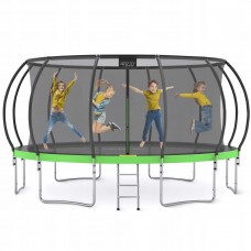 Батут із внутрішньою сіткою 4FIZJO PRO 16FT 496 см Black/Green (P-5907739319241)