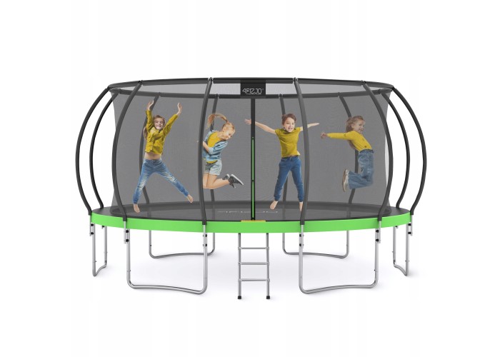 Батут із внутрішньою сіткою 4FIZJO PRO 16FT 496 см Black/Green (P-5907739319241)