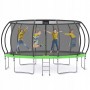 Батут із внутрішньою сіткою 4FIZJO PRO 16FT 496 см Black/Green (P-5907739319241)