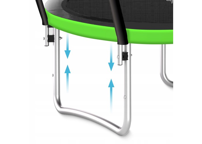 Батут із внутрішньою сіткою 4FIZJO PRO 16FT 496 см Black/Green (P-5907739319241)