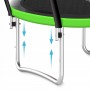 Батут із внутрішньою сіткою 4FIZJO PRO 16FT 496 см Black/Green (P-5907739319241)
