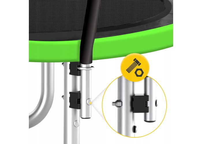 Батут із внутрішньою сіткою 4FIZJO PRO 16FT 496 см Black/Green (P-5907739319241)