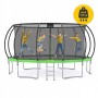 Батут із внутрішньою сіткою 4FIZJO PRO 16FT 496 см Black/Green (P-5907739319241)