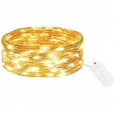 Гірлянда на батарейках Springos 1 м 10 LED CL4025 Warm White