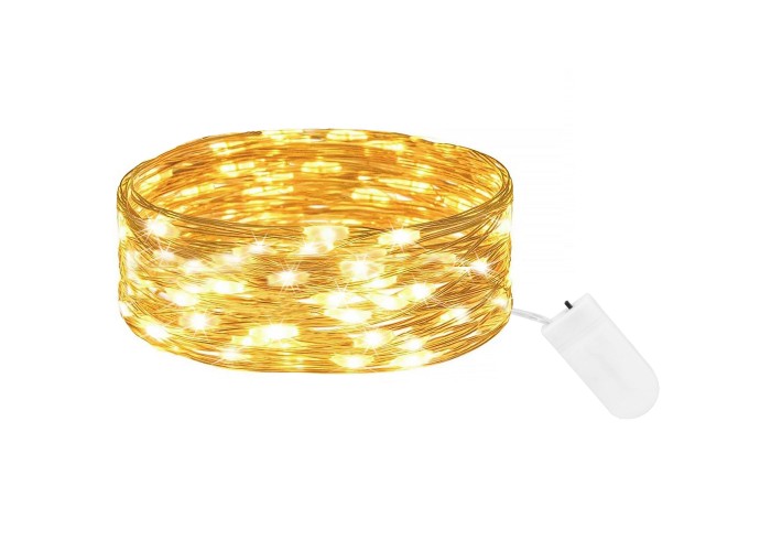 Гірлянда на батарейках Springos 1 м 10 LED CL4025 Warm White