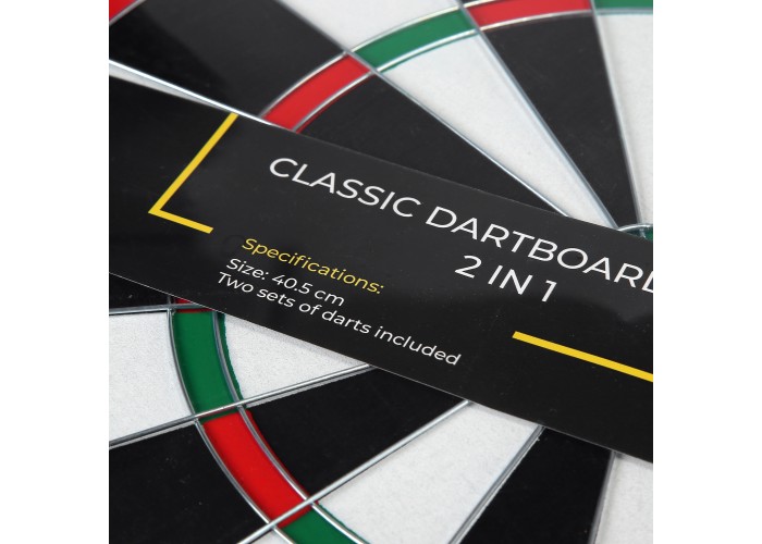 Дартс класичний Cornix Dartboard Game 2 в 1 40.5 см + 2 комплекти дротиків XR-0392